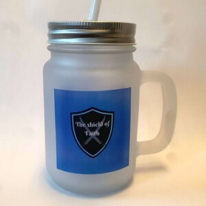 Frosted Mason Jar Mugs